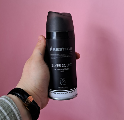 اسپری بدن مردانه پرستیژ مدل silver scent حجم ۱۵۰ml