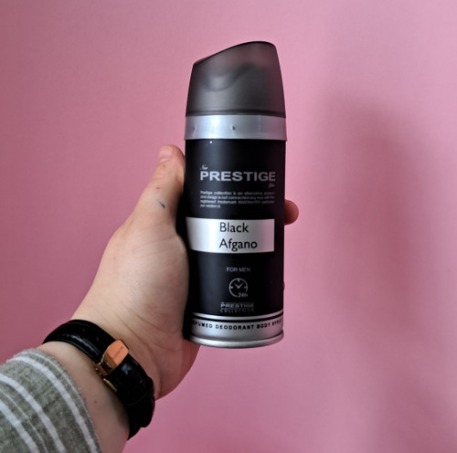 اسپری بدن پرستیژ مدل بلک افغان Black Afgano حجم 150 میل