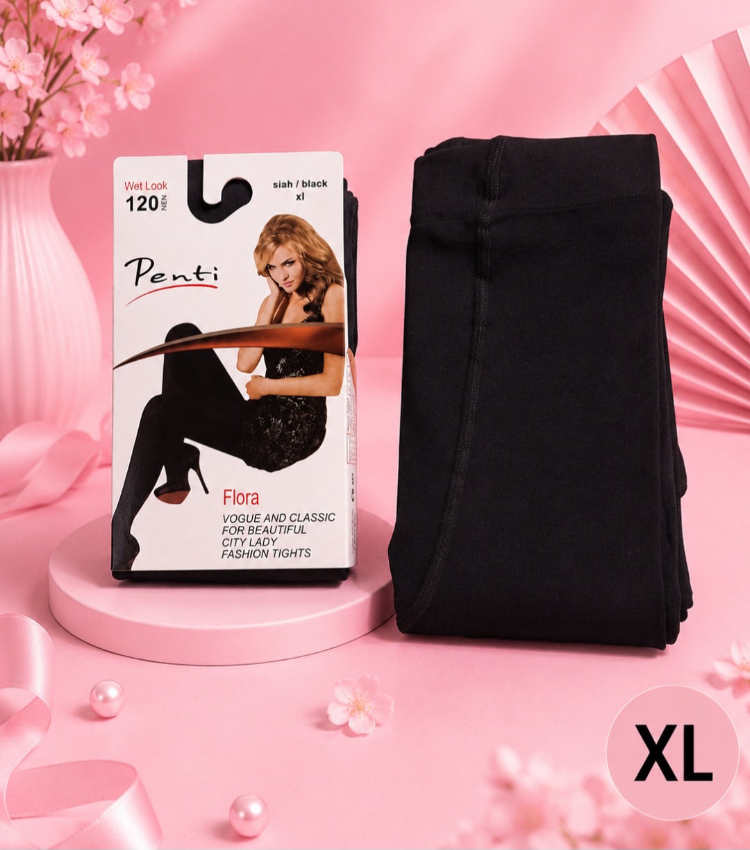جوراب شلواری مشکی پنتی ۱۲۰ xl